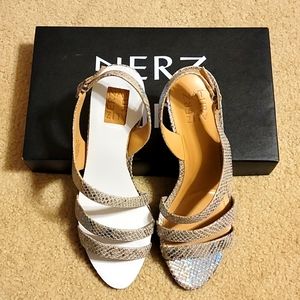 Naturalizer Snakeskin Dress Sandals
